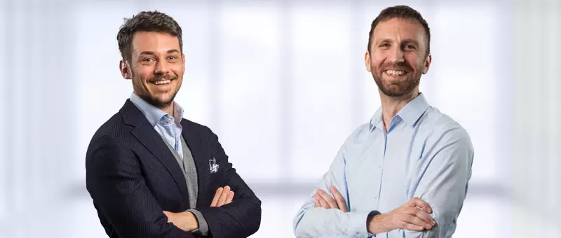 Die zweite Generation bei der WHB Marking Solutions GmbH: Sebastian Bächle und Thomas Witzig